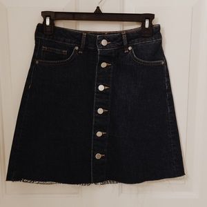 A LINE DENIM SKIRT
